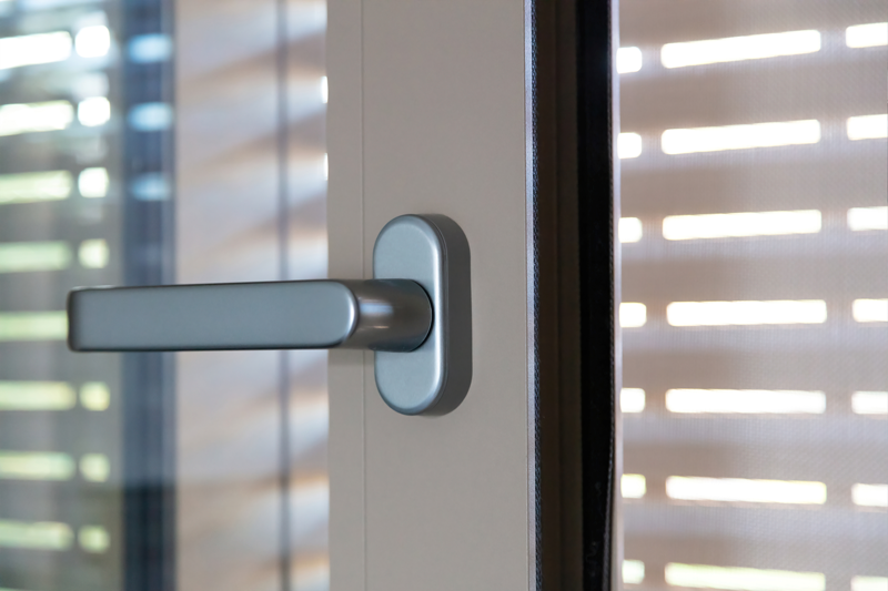 Sliding glass door detail and rail, Glass curtains Alcaidesa